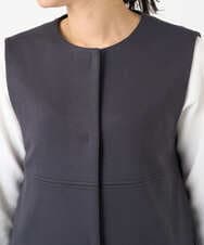 PZTEE20330 GEORGES RECH(ジョルジュ・レッシュ)  [セットアップ対応]ダンボールティアードフレアジレ ダークグレー