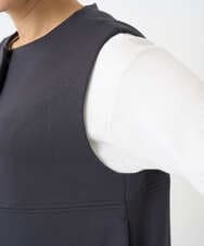 PZTEE20330 GEORGES RECH(ジョルジュ・レッシュ)  [セットアップ対応]ダンボールティアードフレアジレ ダークグレー