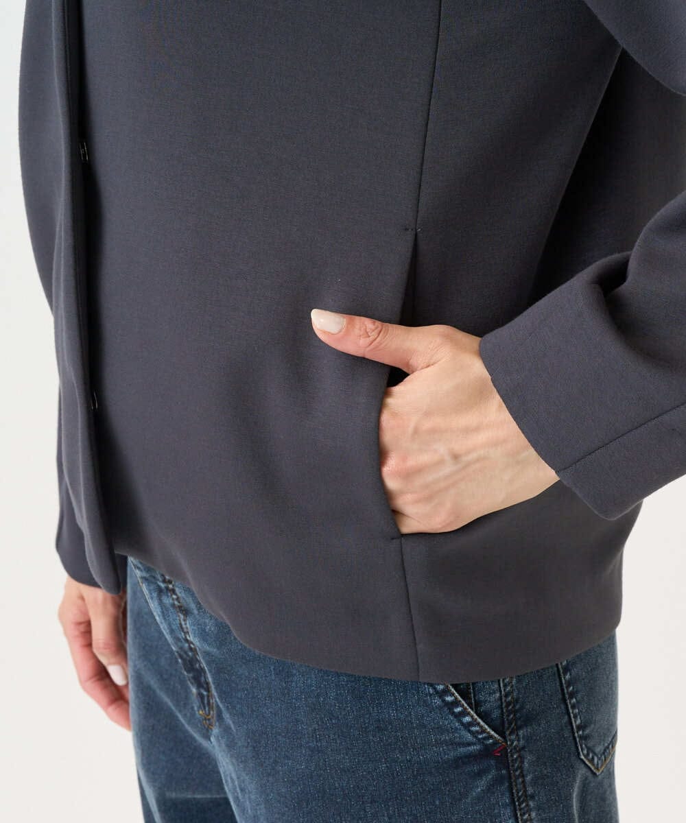 PZTEE21360 GEORGES RECH(ジョルジュ・レッシュ)  [セットアップ対応]ダンボールジャージーブルゾン ダークグレー