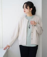 PZTEE21360 GEORGES RECH(ジョルジュ・レッシュ)  [セットアップ対応]ダンボールジャージーブルゾン ダークグレー