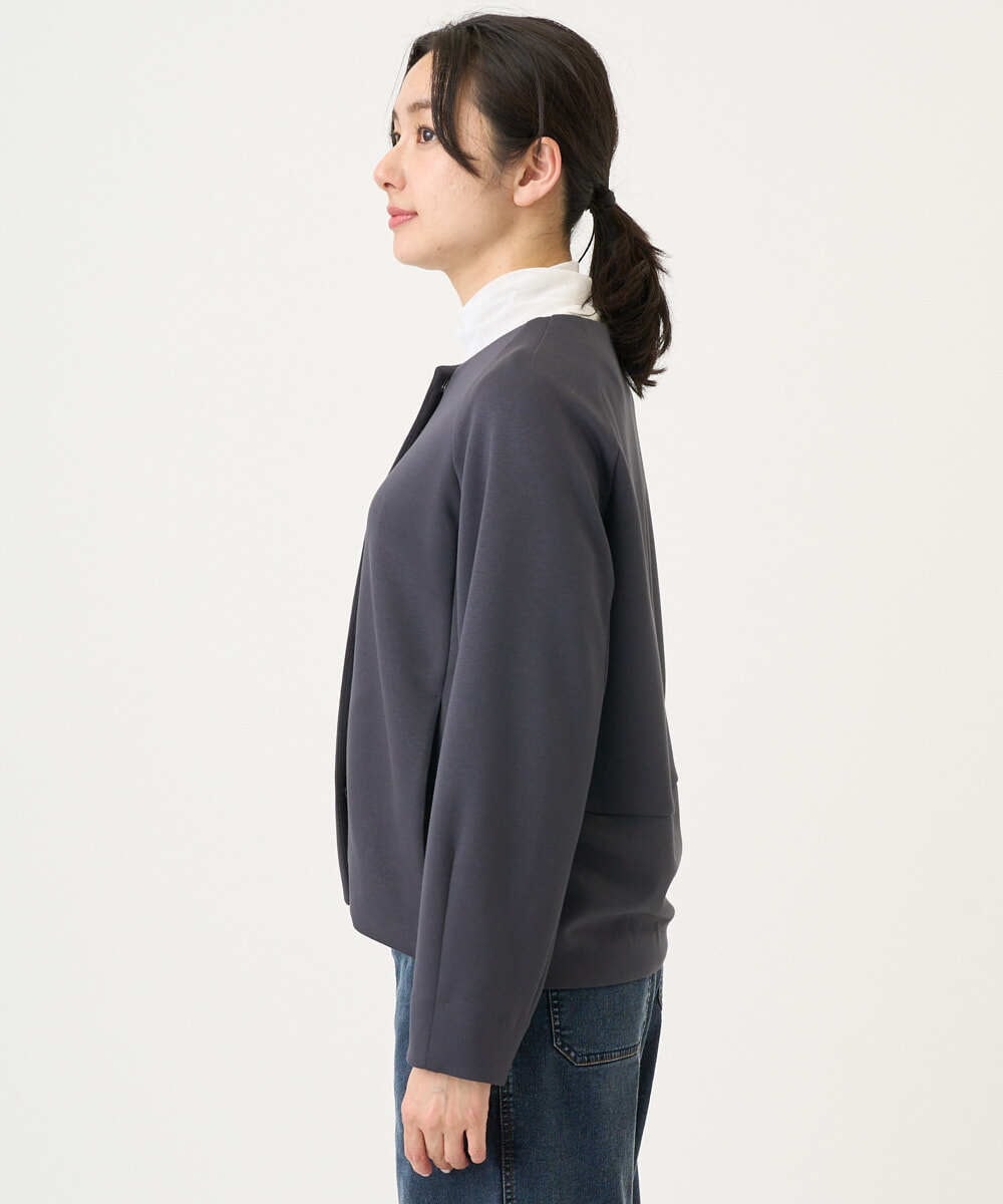 PZTEE21360 GEORGES RECH(ジョルジュ・レッシュ)  [セットアップ対応]ダンボールジャージーブルゾン ダークグレー