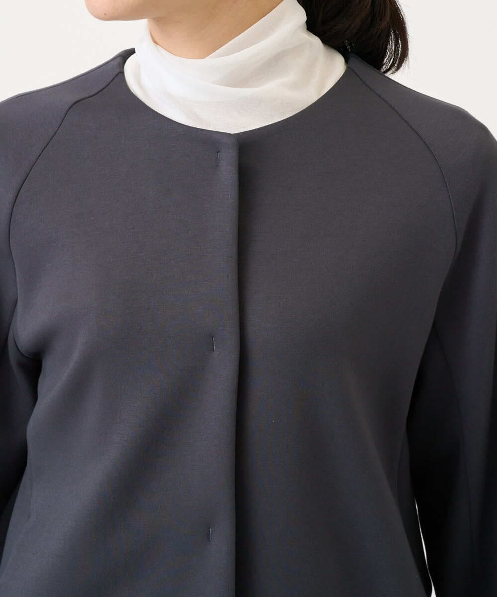 PZTEE21360 GEORGES RECH(ジョルジュ・レッシュ)  [セットアップ対応]ダンボールジャージーブルゾン ダークグレー