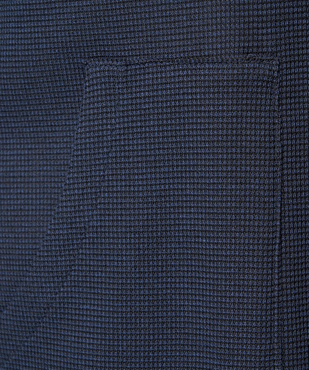 PZTGA32330 GEORGES RECH(ジョルジュ・レッシュ) ジャージーノーカラーショートブルゾン ネイビー