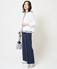 PZTGA32330 GEORGES RECH(ジョルジュ・レッシュ) ジャージーノーカラーショートブルゾン ネイビー