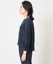 PZTGA32330 GEORGES RECH(ジョルジュ・レッシュ) ジャージーノーカラーショートブルゾン ネイビー