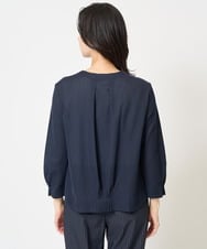 PZTGA32330 GEORGES RECH(ジョルジュ・レッシュ) ジャージーノーカラーショートブルゾン ネイビー
