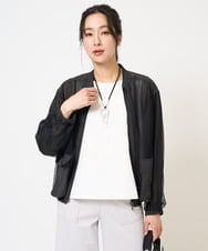 PZTGB44360 GEORGES RECH(ジョルジュ・レッシュ) ダイヤチュールネットシアーブルゾン ブラック