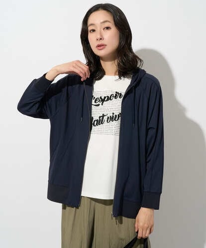 PZTGD06290 GEORGES RECH ラグランスリーブ8分袖パーカー