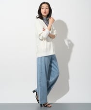 PZTGD06290 GEORGES RECH(ジョルジュ・レッシュ) ラグランスリーブ8分袖パーカー ネイビー