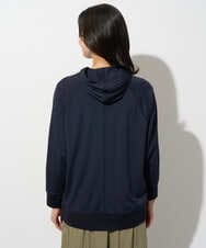 PZTGD06290 GEORGES RECH(ジョルジュ・レッシュ) ラグランスリーブ8分袖パーカー ネイビー