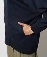 PZTGD06290 GEORGES RECH(ジョルジュ・レッシュ) ラグランスリーブ8分袖パーカー ネイビー