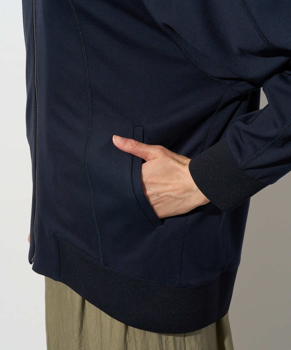 PZTGD06290 GEORGES RECH(ジョルジュ・レッシュ) ラグランスリーブ8分袖パーカー ネイビー