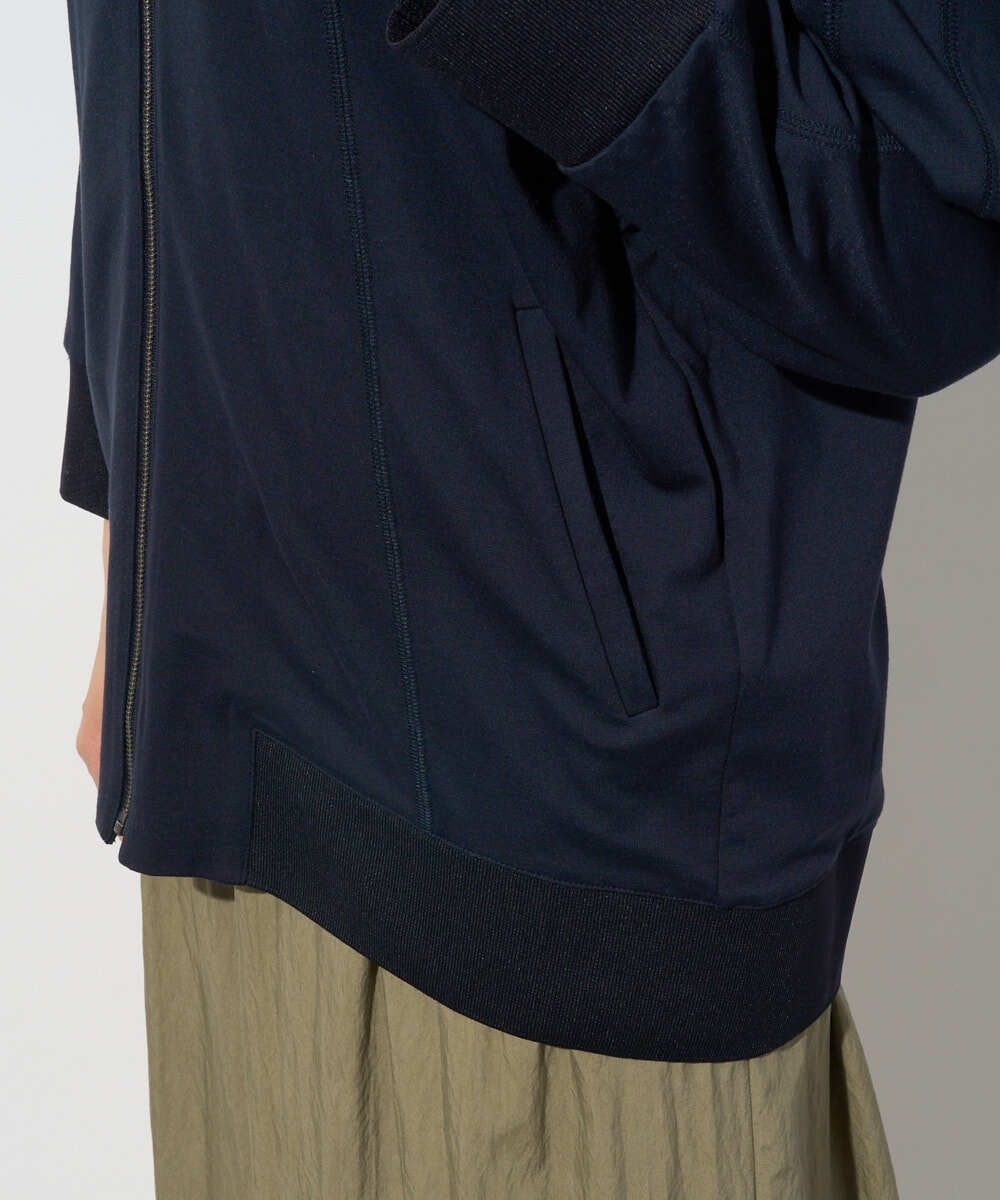PZTGD06290 GEORGES RECH(ジョルジュ・レッシュ) ラグランスリーブ8分袖パーカー ネイビー
