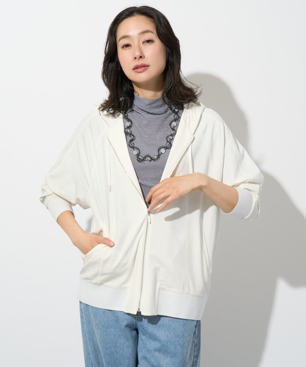 PZTGD06290 GEORGES RECH ラグランスリーブ8分袖パーカー