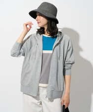 PZTGD06290 GEORGES RECH(ジョルジュ・レッシュ) ラグランスリーブ8分袖パーカー ライトグレー