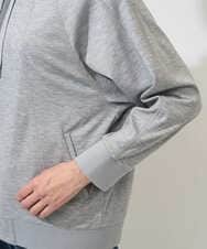 PZTGD06290 GEORGES RECH(ジョルジュ・レッシュ) ラグランスリーブ8分袖パーカー ライトグレー