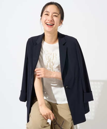 PZTGD11390 GEORGES RECH  [セットアップ対応]ドライタッチジャージーテーラードジャケット