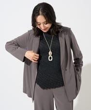 PZTGD11390 GEORGES RECH(ジョルジュ・レッシュ)  [セットアップ対応]ドライタッチジャージーテーラードジャケット ネイビー