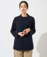 PZTGD11390 GEORGES RECH(ジョルジュ・レッシュ)  [セットアップ対応]ドライタッチジャージーテーラードジャケット ネイビー