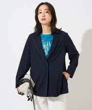 PZTGD11390 GEORGES RECH(ジョルジュ・レッシュ)  [セットアップ対応]ドライタッチジャージーテーラードジャケット ネイビー