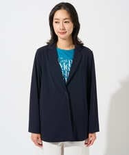 PZTGD11390 GEORGES RECH(ジョルジュ・レッシュ)  [セットアップ対応]ドライタッチジャージーテーラードジャケット ネイビー