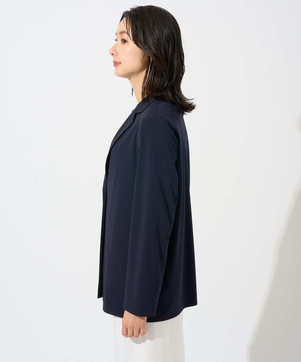 PZTGD11390 GEORGES RECH(ジョルジュ・レッシュ)  [セットアップ対応]ドライタッチジャージーテーラードジャケット ネイビー