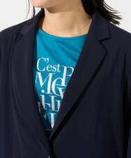 PZTGD11390 GEORGES RECH(ジョルジュ・レッシュ)  [セットアップ対応]ドライタッチジャージーテーラードジャケット ネイビー