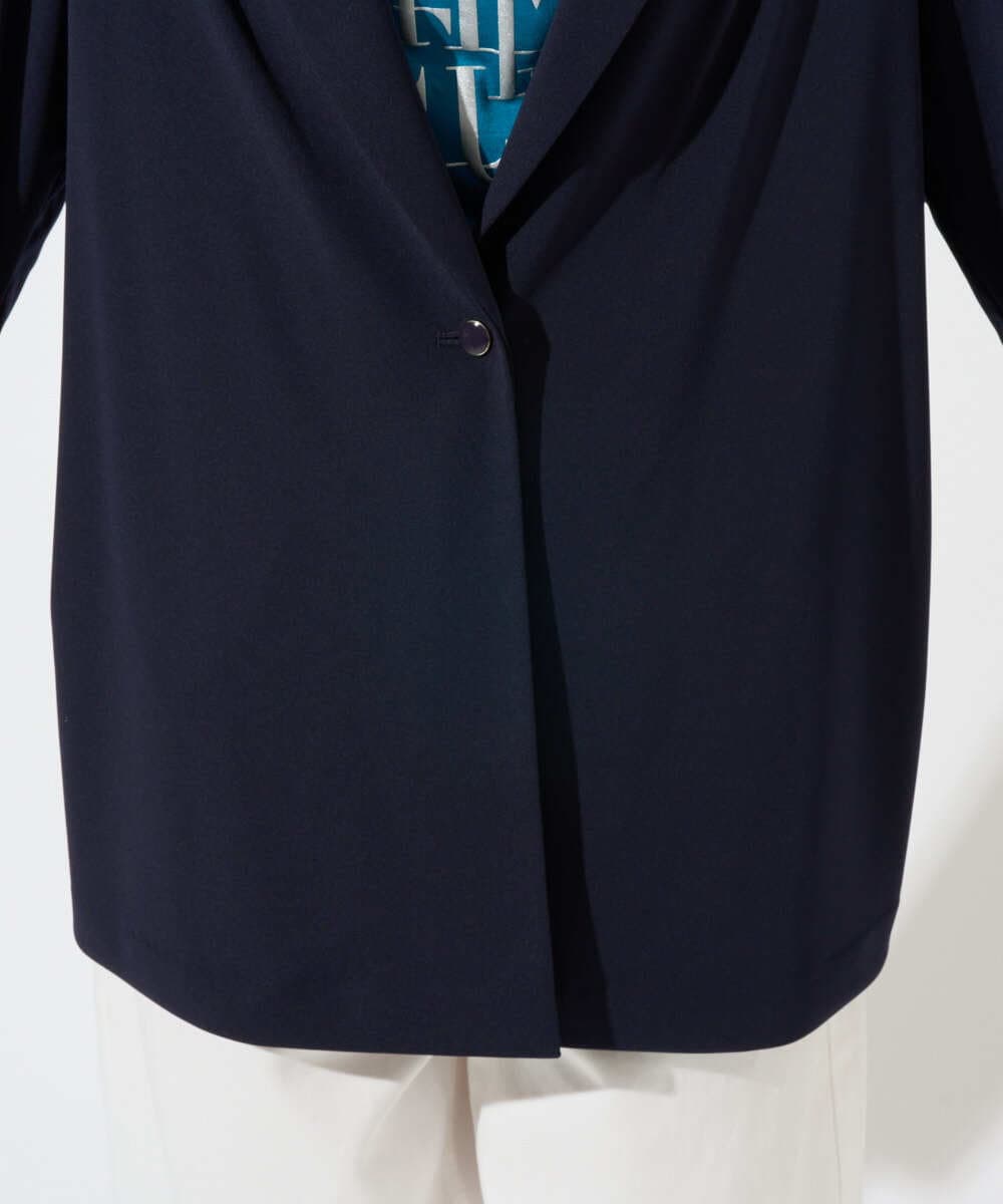 PZTGD11390 GEORGES RECH(ジョルジュ・レッシュ)  [セットアップ対応]ドライタッチジャージーテーラードジャケット ネイビー