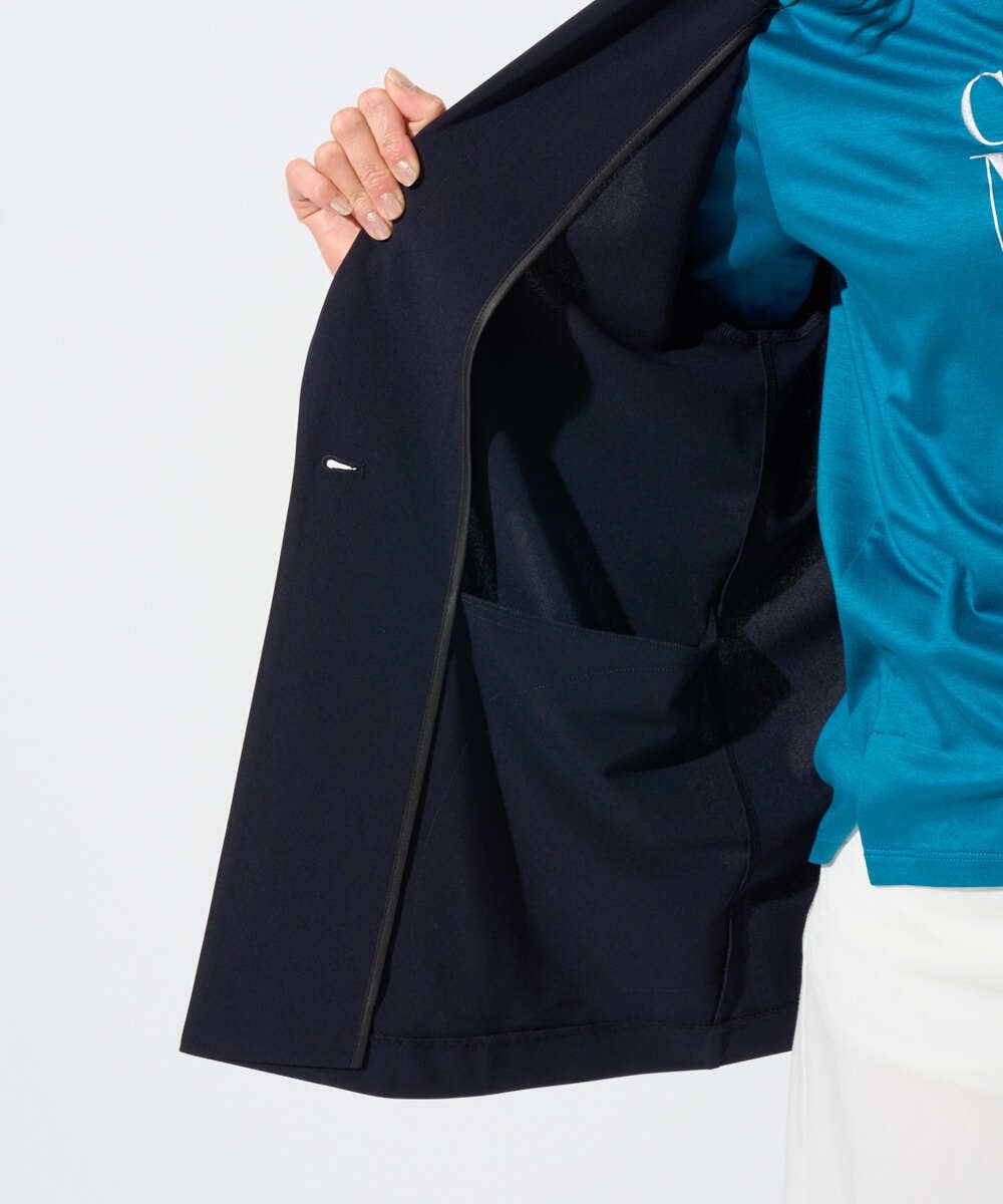 PZTGD11390 GEORGES RECH(ジョルジュ・レッシュ)  [セットアップ対応]ドライタッチジャージーテーラードジャケット ネイビー