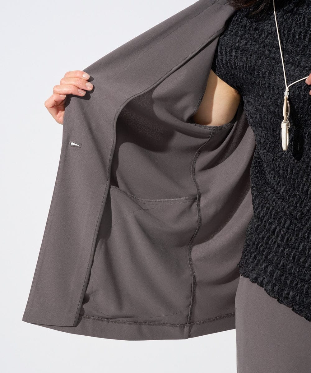 PZTGD11390 GEORGES RECH(ジョルジュ・レッシュ)  [セットアップ対応]ドライタッチジャージーテーラードジャケット ネイビー