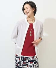 PZTGE41330 GEORGES RECH(ジョルジュ・レッシュ)  [セットアップ対応]スタンドカラーシアーブルゾン ホワイト