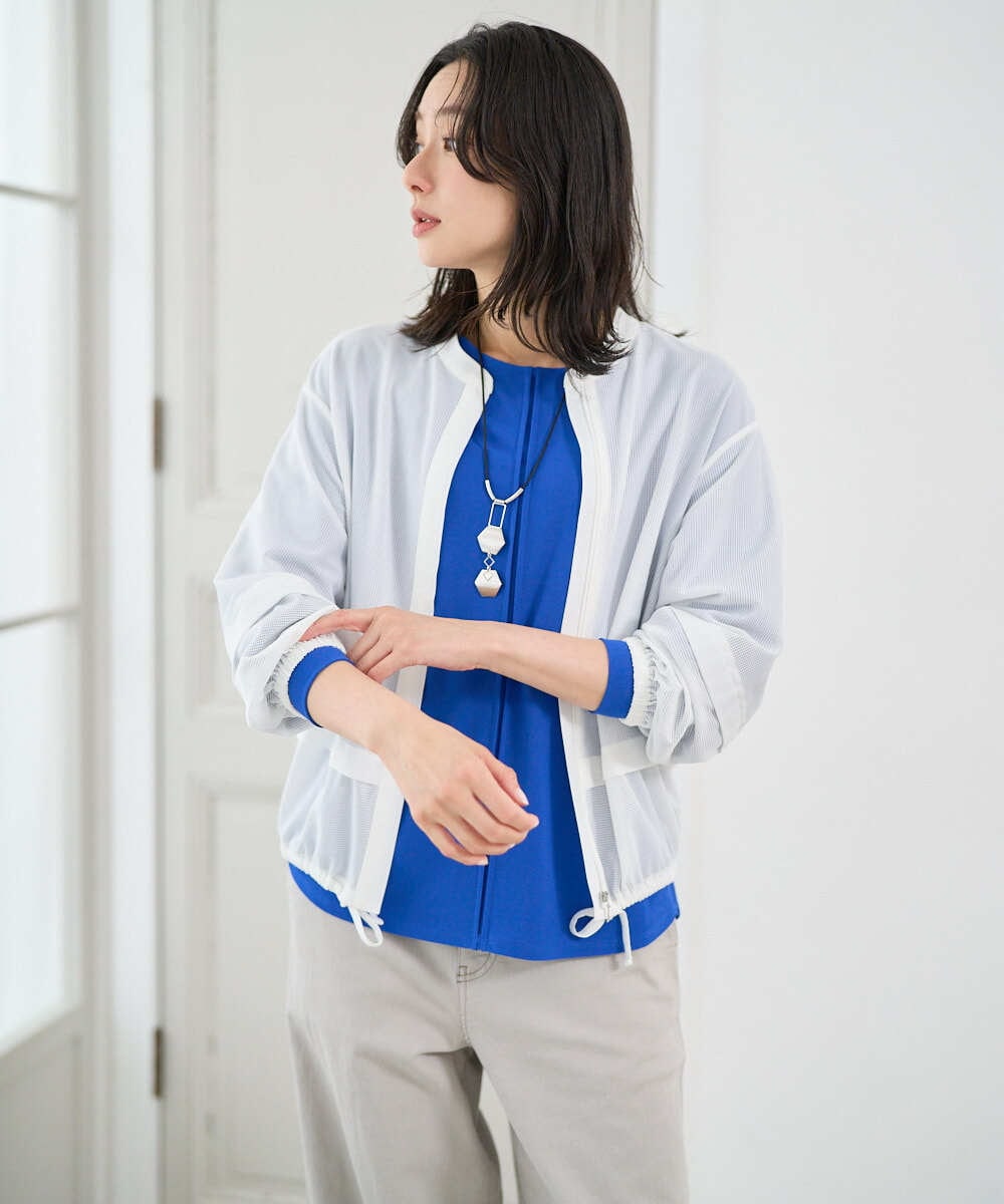 PZTGE41330 GEORGES RECH  [セットアップ対応]スタンドカラーシアーブルゾン