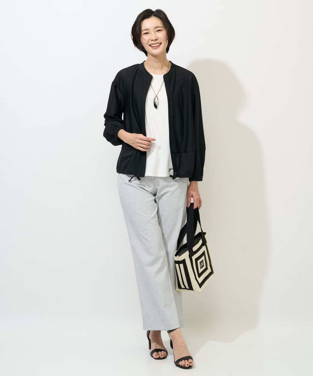 PZTGE41330 GEORGES RECH(ジョルジュ・レッシュ)  [セットアップ対応]スタンドカラーシアーブルゾン ブラック