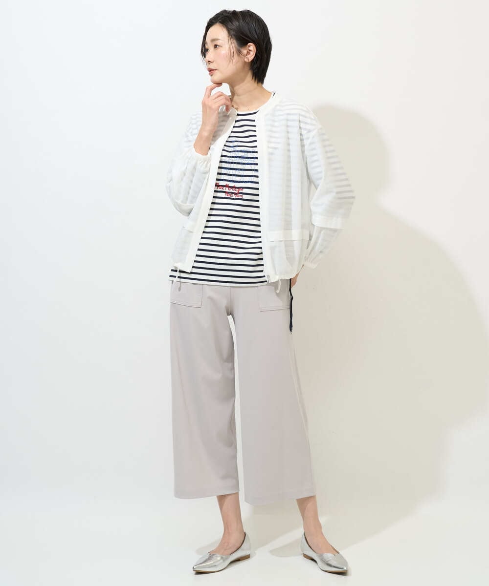 PZTGE41330 GEORGES RECH(ジョルジュ・レッシュ)  [セットアップ対応]スタンドカラーシアーブルゾン ブラック