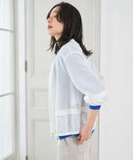 PZTGE41330 GEORGES RECH(ジョルジュ・レッシュ)  [セットアップ対応]スタンドカラーシアーブルゾン ブラック