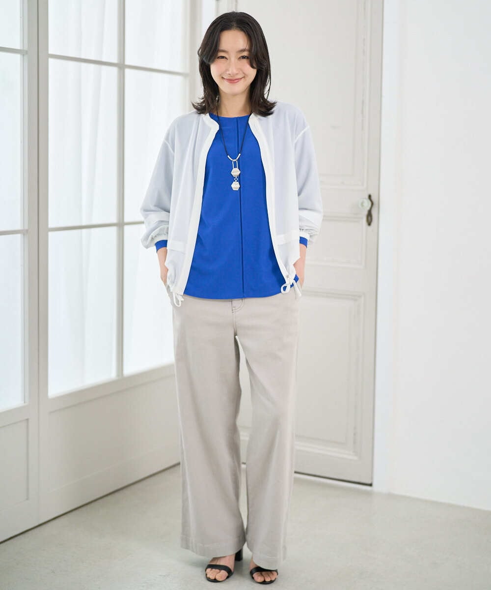 PZTGE41330 GEORGES RECH(ジョルジュ・レッシュ)  [セットアップ対応]スタンドカラーシアーブルゾン ブラック