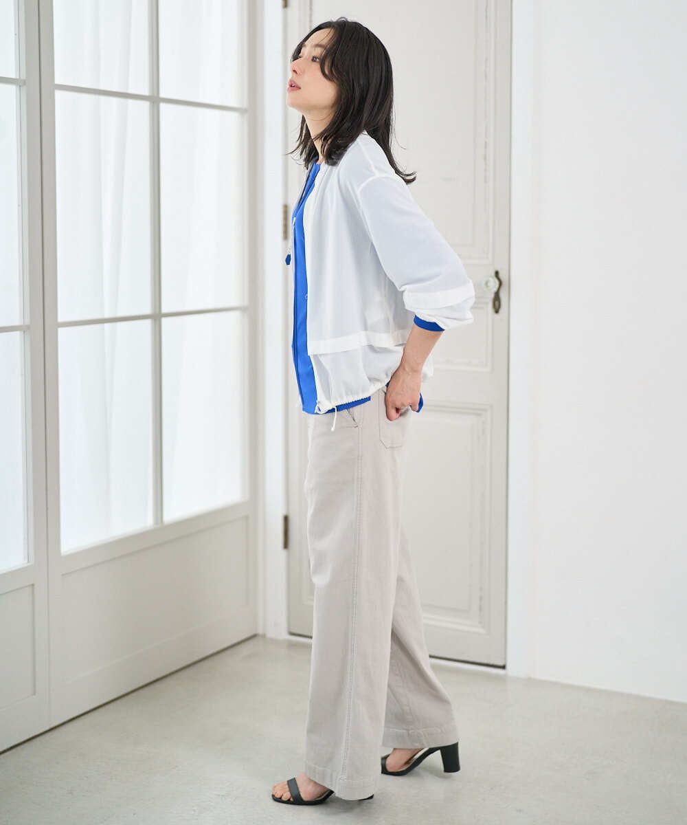 PZTGE41330 GEORGES RECH(ジョルジュ・レッシュ)  [セットアップ対応]スタンドカラーシアーブルゾン ブラック