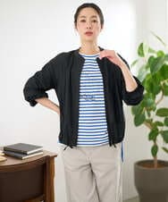 PZTGE41330 GEORGES RECH(ジョルジュ・レッシュ)  [セットアップ対応]スタンドカラーシアーブルゾン ブラック