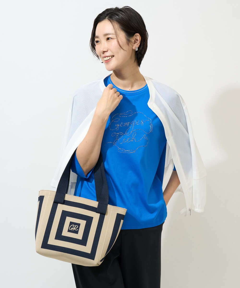 PZTGE41330 GEORGES RECH(ジョルジュ・レッシュ)  [セットアップ対応]スタンドカラーシアーブルゾン ブラック