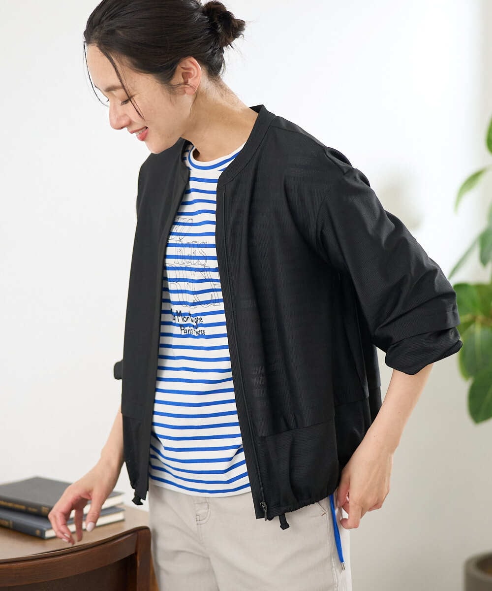 PZTGE41330 GEORGES RECH  [セットアップ対応]スタンドカラーシアーブルゾン