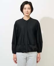 PZTGE41330 GEORGES RECH(ジョルジュ・レッシュ)  [セットアップ対応]スタンドカラーシアーブルゾン ブラック