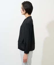 PZTGE41330 GEORGES RECH(ジョルジュ・レッシュ)  [セットアップ対応]スタンドカラーシアーブルゾン ブラック