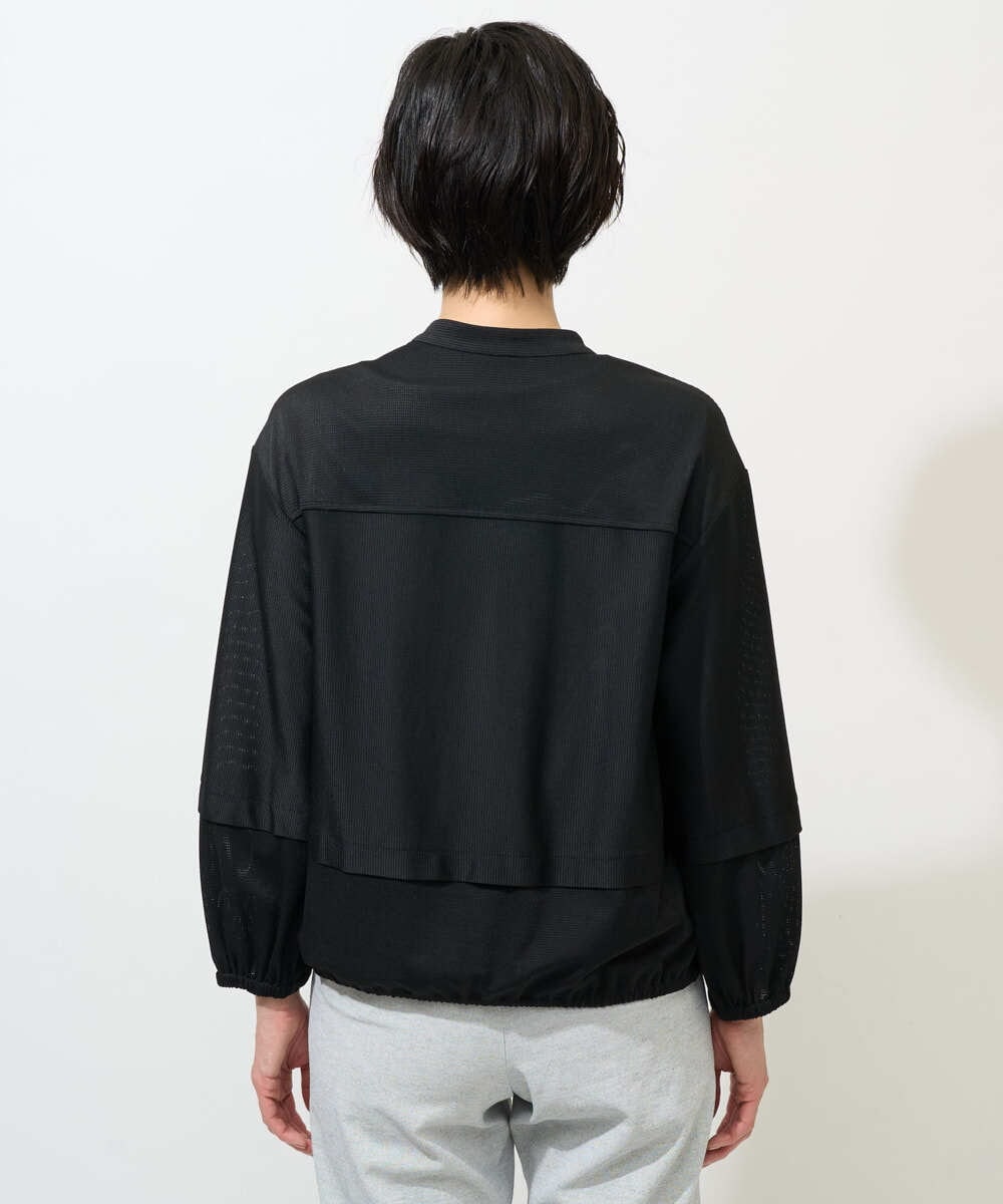 PZTGE41330 GEORGES RECH(ジョルジュ・レッシュ)  [セットアップ対応]スタンドカラーシアーブルゾン ブラック