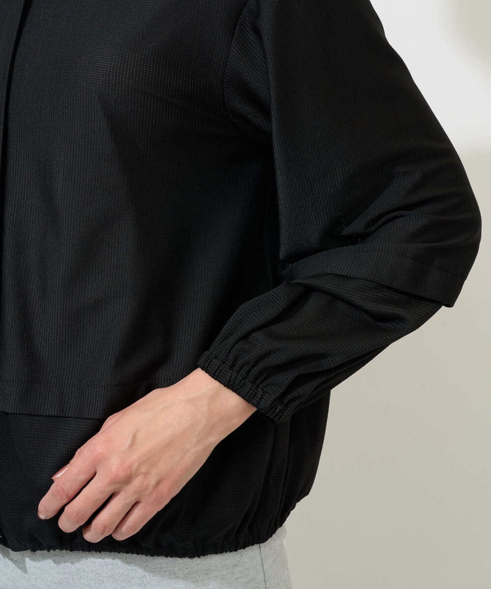 PZTGE41330 GEORGES RECH(ジョルジュ・レッシュ)  [セットアップ対応]スタンドカラーシアーブルゾン ブラック