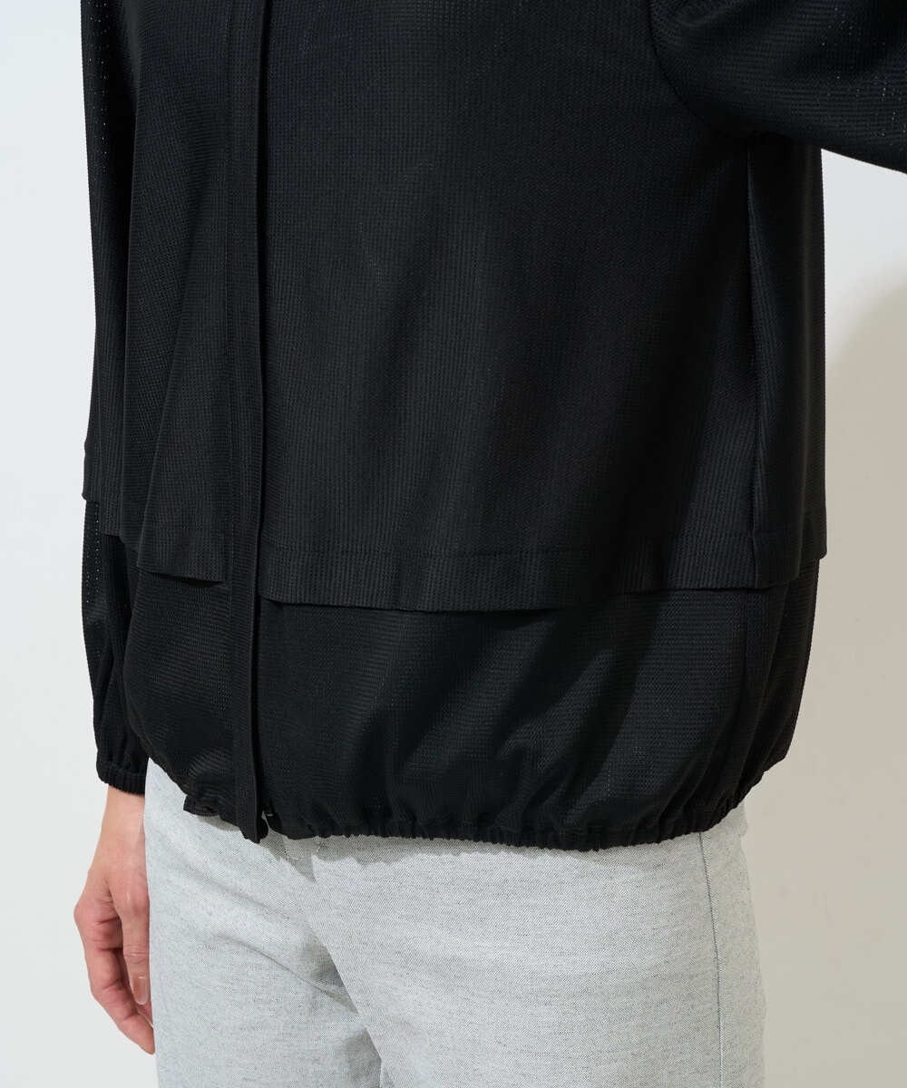 PZTGE41330 GEORGES RECH(ジョルジュ・レッシュ)  [セットアップ対応]スタンドカラーシアーブルゾン ブラック