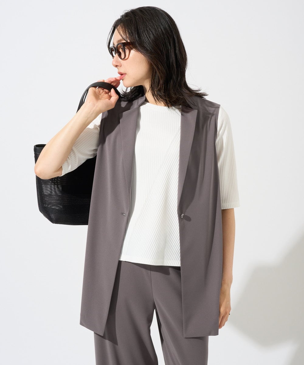 PZTGF28290 GEORGES RECH(ジョルジュ・レッシュ)  [セットアップ対応]ドライタッチジャージージレ ネイビー