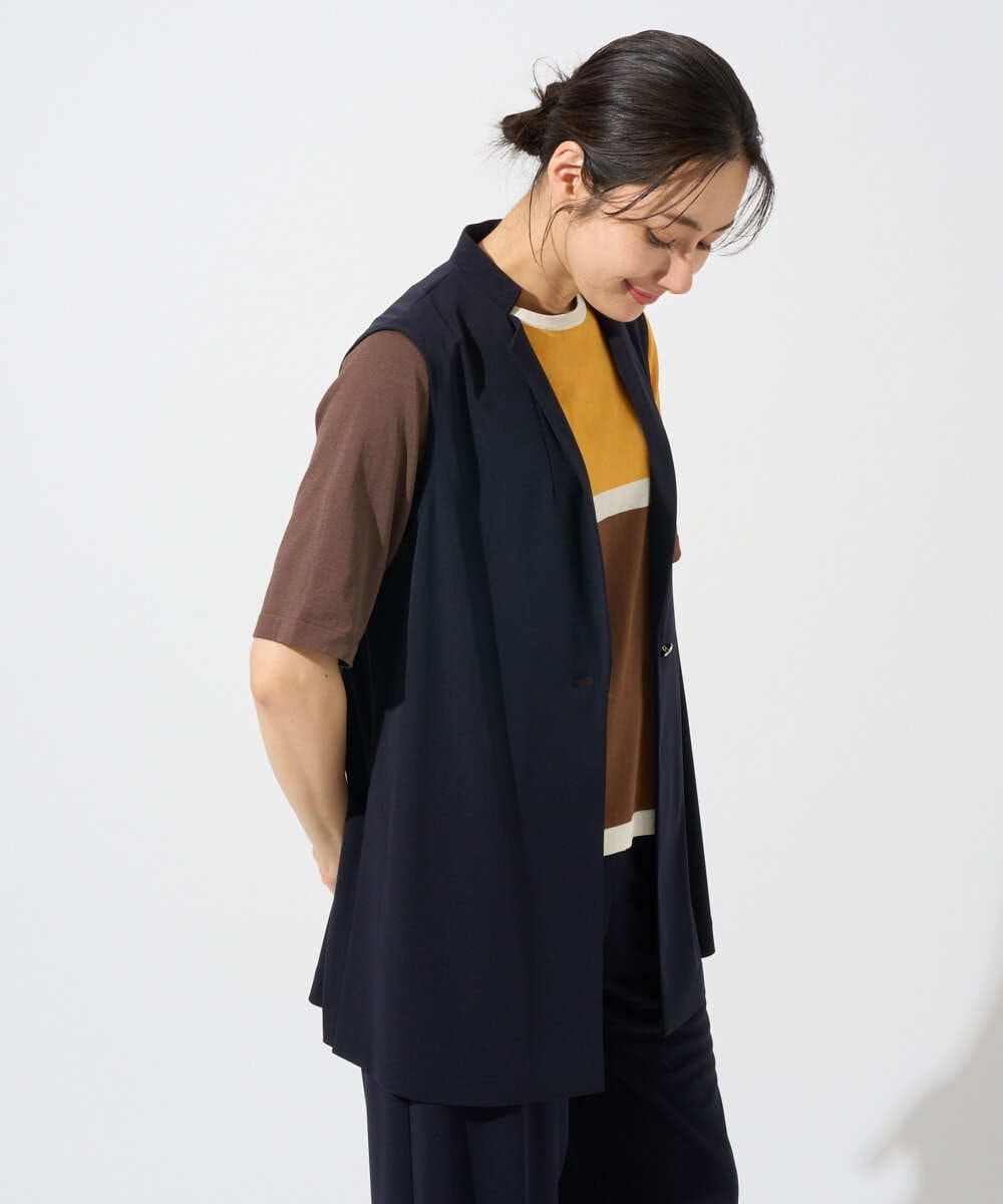 PZTGF28290 GEORGES RECH(ジョルジュ・レッシュ)  [セットアップ対応]ドライタッチジャージージレ ネイビー