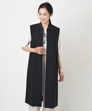 PZTGS18390 GEORGES RECH(ジョルジュ・レッシュ) [日本製/速乾]アクティブジャージーロングジレ ブラック