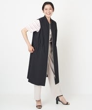 PZTGS18390 GEORGES RECH(ジョルジュ・レッシュ) [日本製/速乾]アクティブジャージーロングジレ ブラック