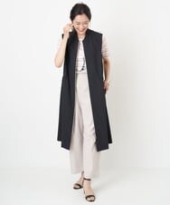 PZTGS18390 GEORGES RECH(ジョルジュ・レッシュ) [日本製/速乾]アクティブジャージーロングジレ ブラック
